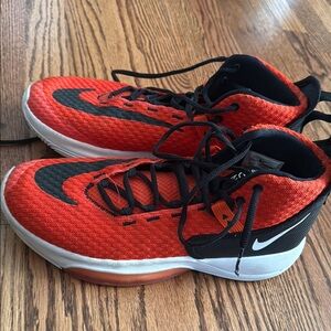 Nike Red and Black High-Top Sneakers